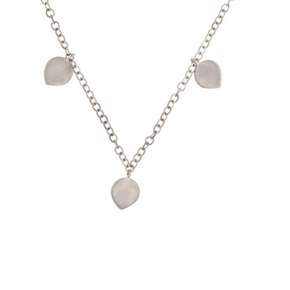 SOLD -Me&Ro Silver Lotus Petal Necklace - Picture 2 of 2
